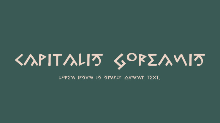 Capitalis Goreanis Font