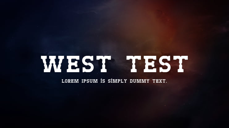 West Test Font