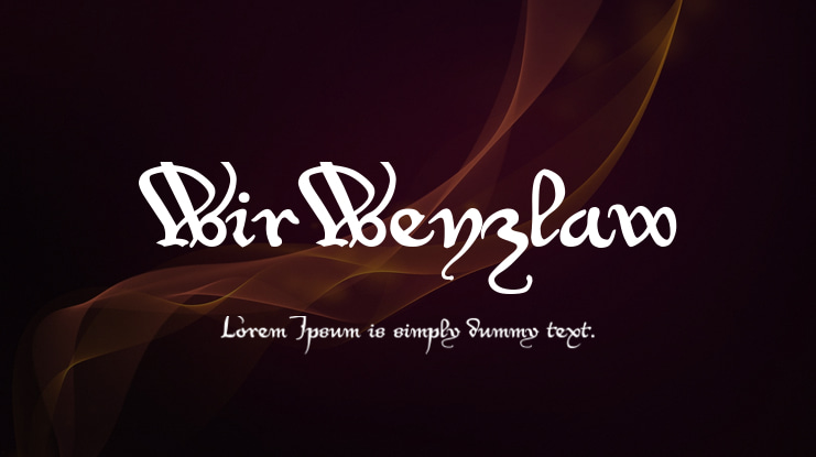 WirWenzlaw Font