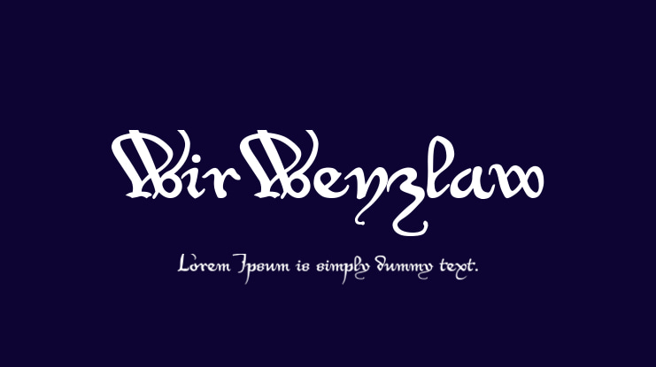 WirWenzlaw Font