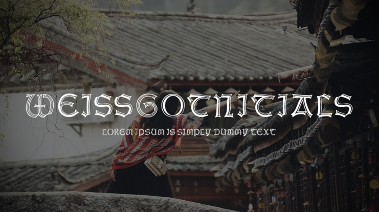 WeissGotnitials Font