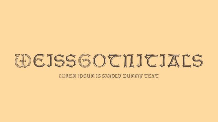 WeissGotnitials Font