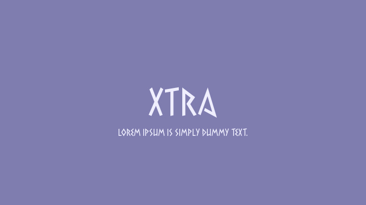 Xtra Font
