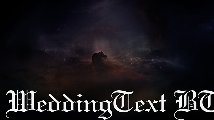 WeddingText BT Font