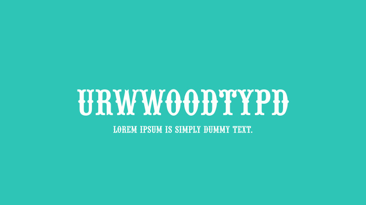 URWWoodTypD Font