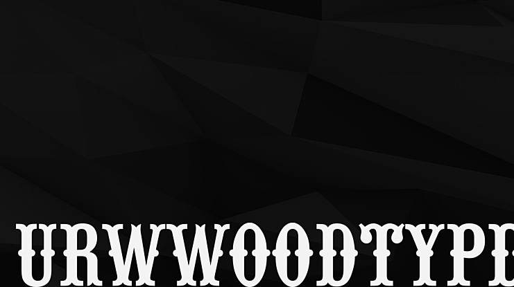 URWWoodTypD Font