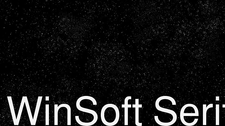 WinSoft Serif Font