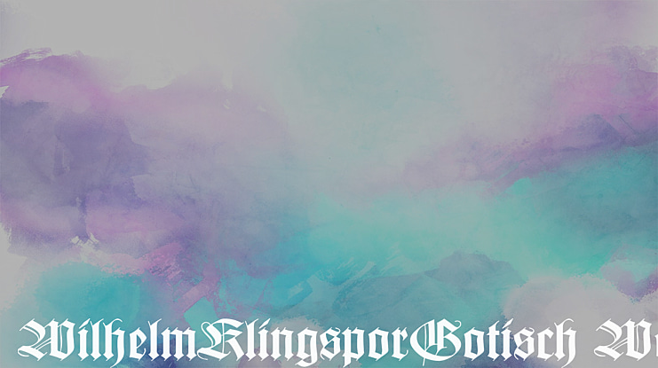 WilhelmKlingsporGotisch Wd Font