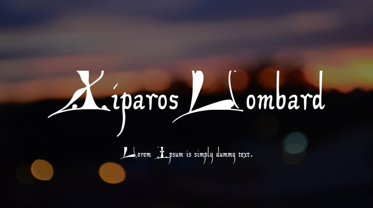 XiparosLombard Font