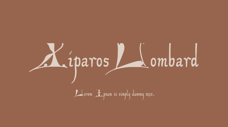 XiparosLombard Font