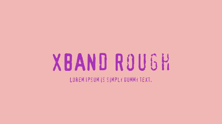 XBAND Rough Font
