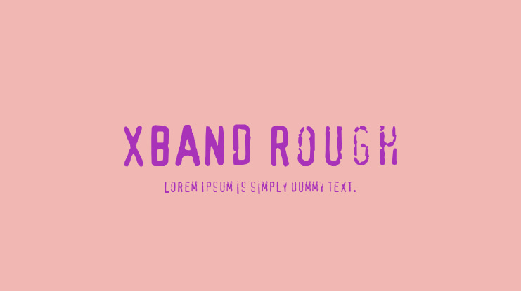 XBAND Rough Font