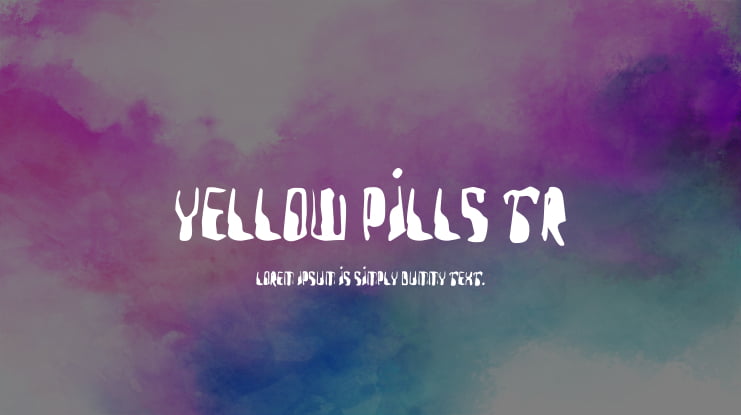 Yellow Pills TR Font
