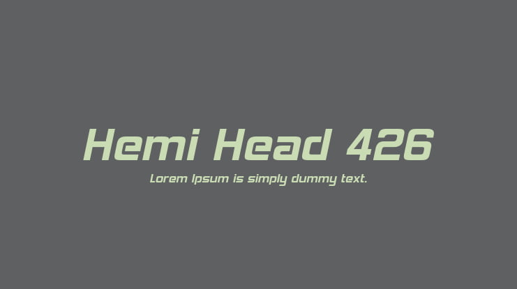 Hemi Head 426 Font