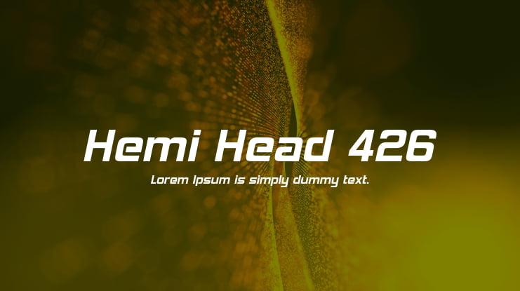 Hemi Head 426 Font