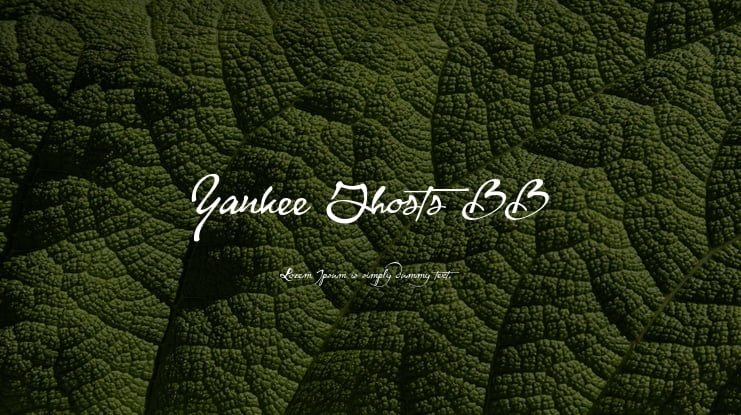 Yankee Ghosts BB Font