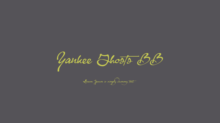 Yankee Ghosts BB Font