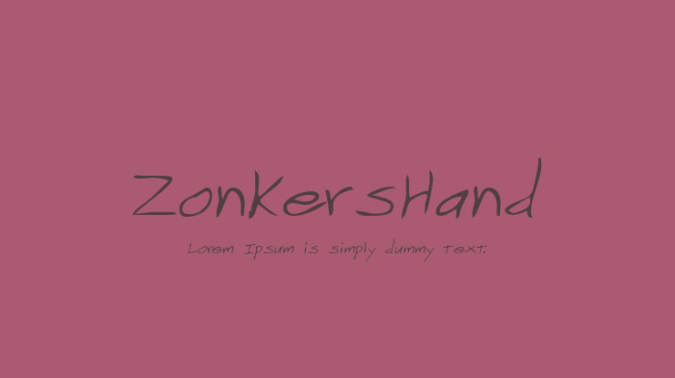 ZonkersHand Font