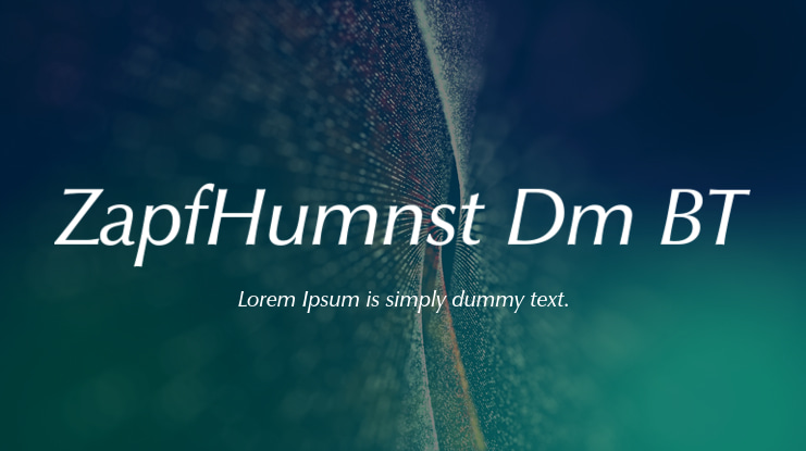 ZapfHumnst Dm BT Font
