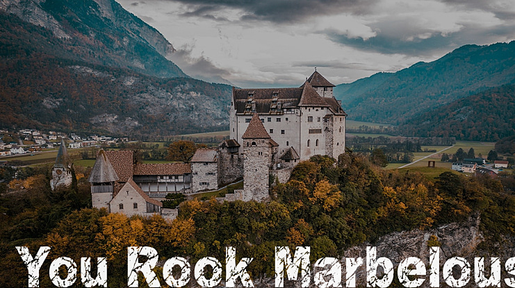 You Rook Marbelous Font
