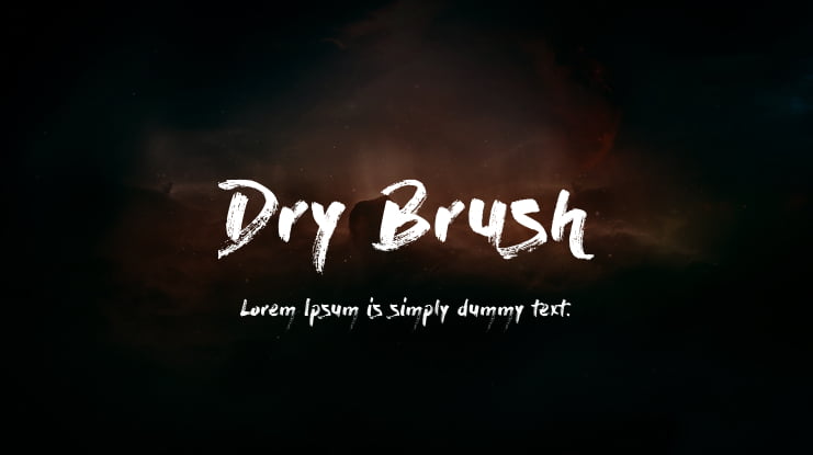 Dry Brush Font