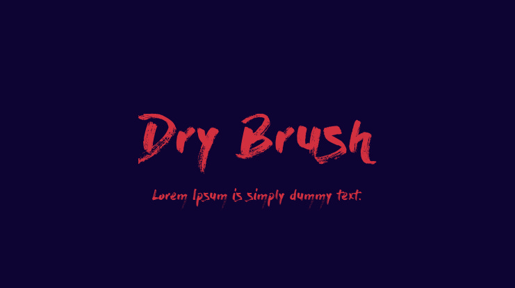 Dry Brush Font