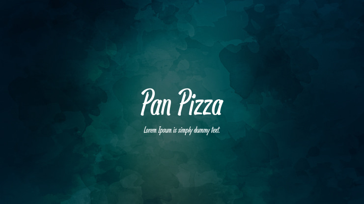 Pan Pizza Font