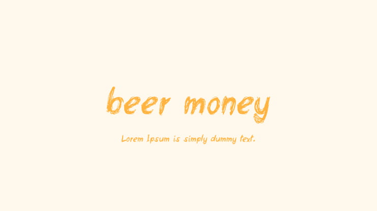 beer money Font
