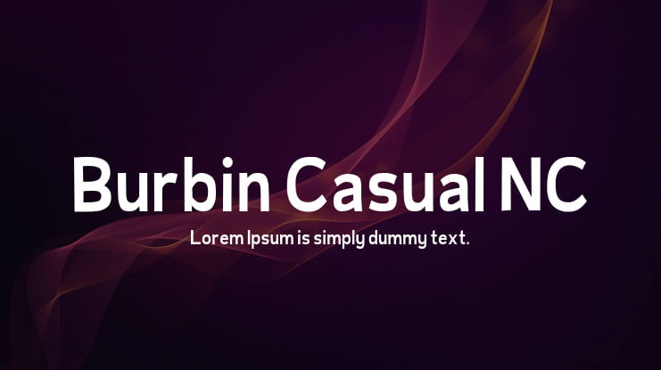 Burbin Casual NC Font
