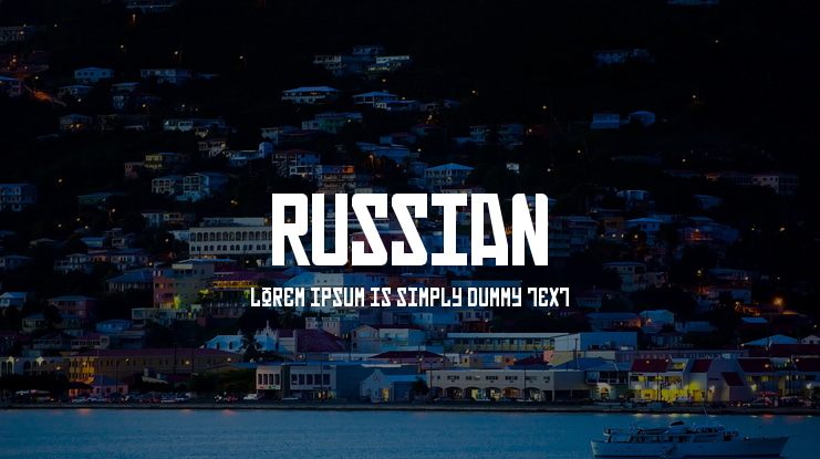 Russian Font