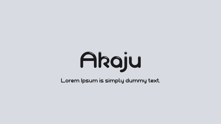 Akaju Font