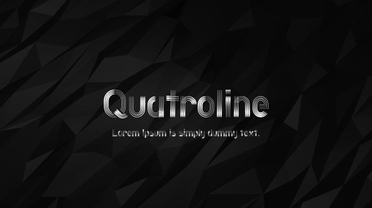 Quatroline Font