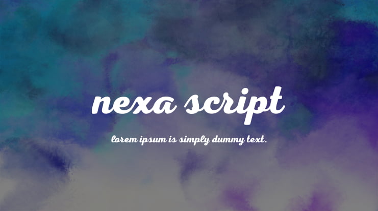 Nexa Script Font