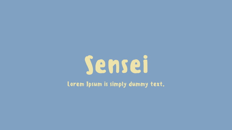Sensei Font