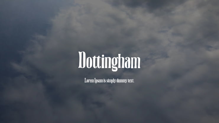 Dottingham Font