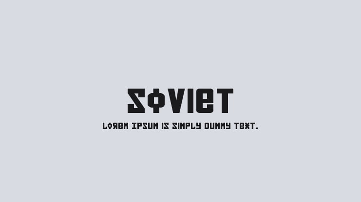 Soviet Font Family