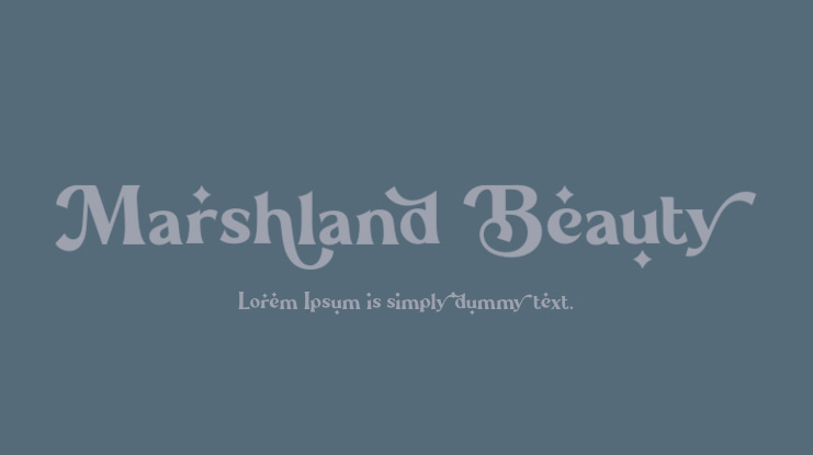 Marshland Beauty Font