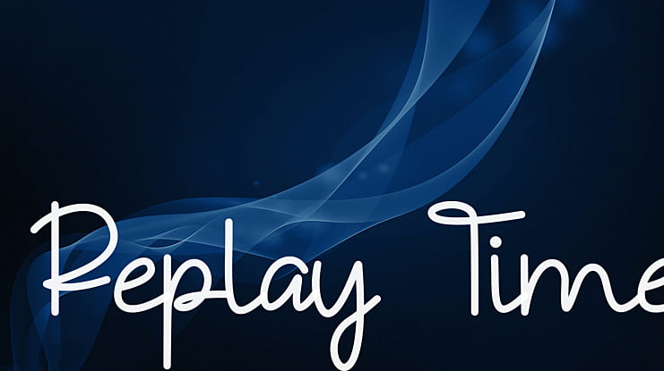 Replay Time Font