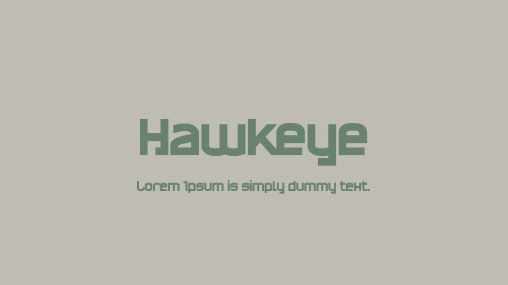 Hawkeye Font