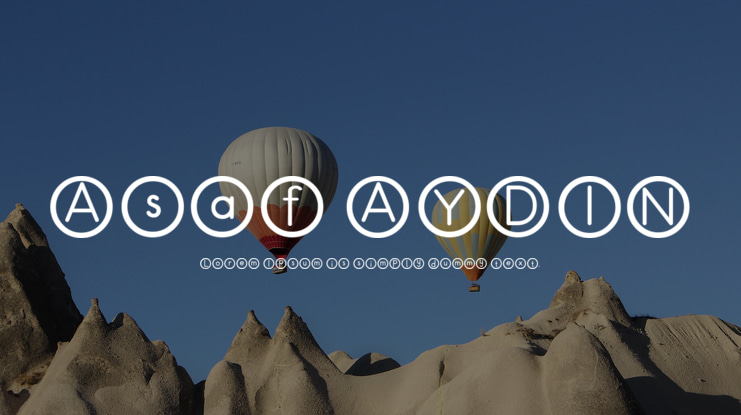 Asaf AYDIN Font