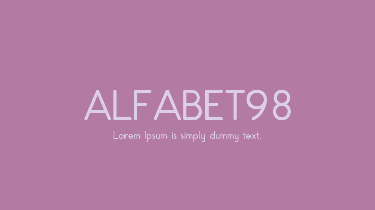 ALFABET98 Font