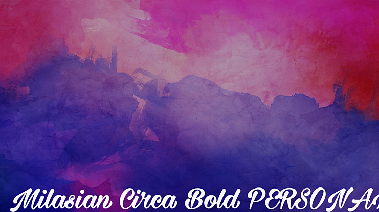 Milasian Circa  PERSONAL Font Family