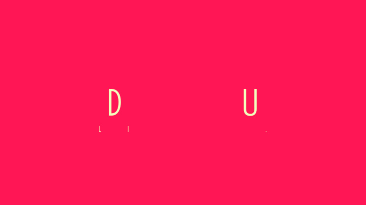 Donau Uppercase Font
