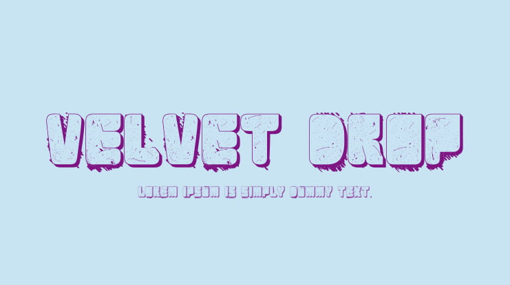 Velvet Drop Font Family