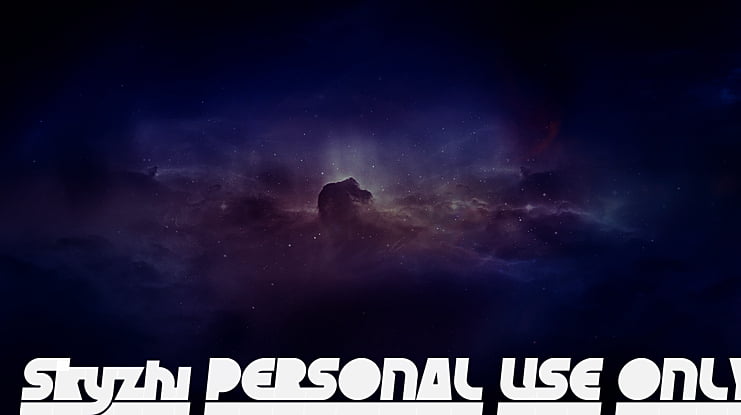 Skyzhi PERSONAL USE ONLY Font