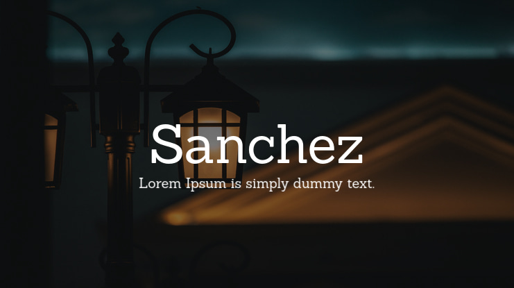 Sanchez Font Family