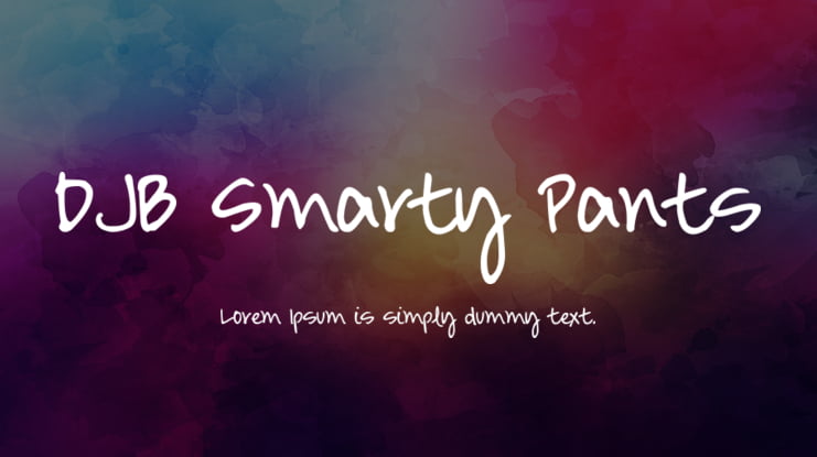 DJB Smarty Pants Font