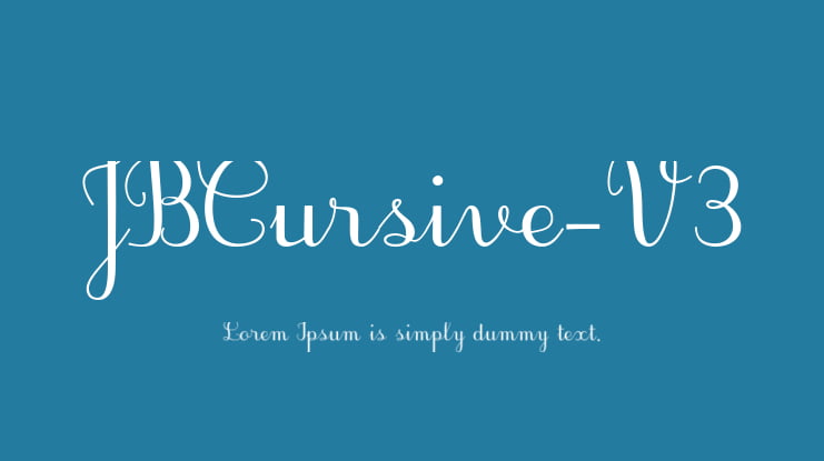 JBCursive-V3 Font Family