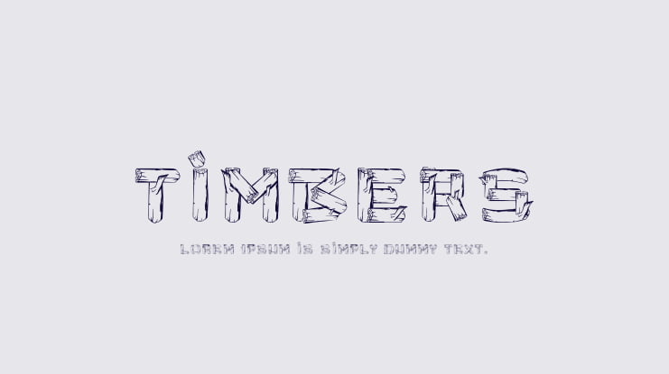 Timbers Font