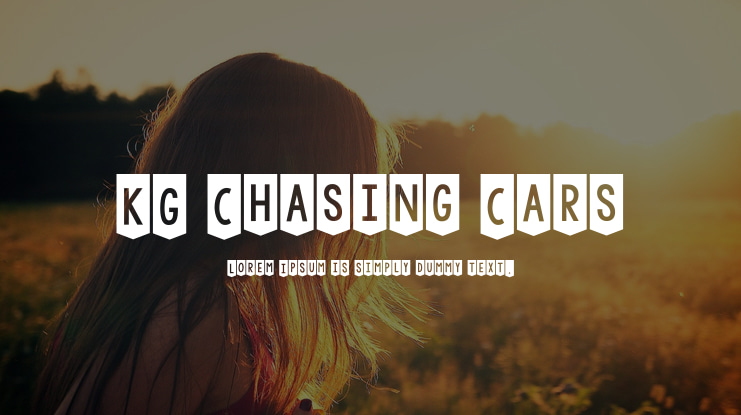 KG Chasing Cars Font